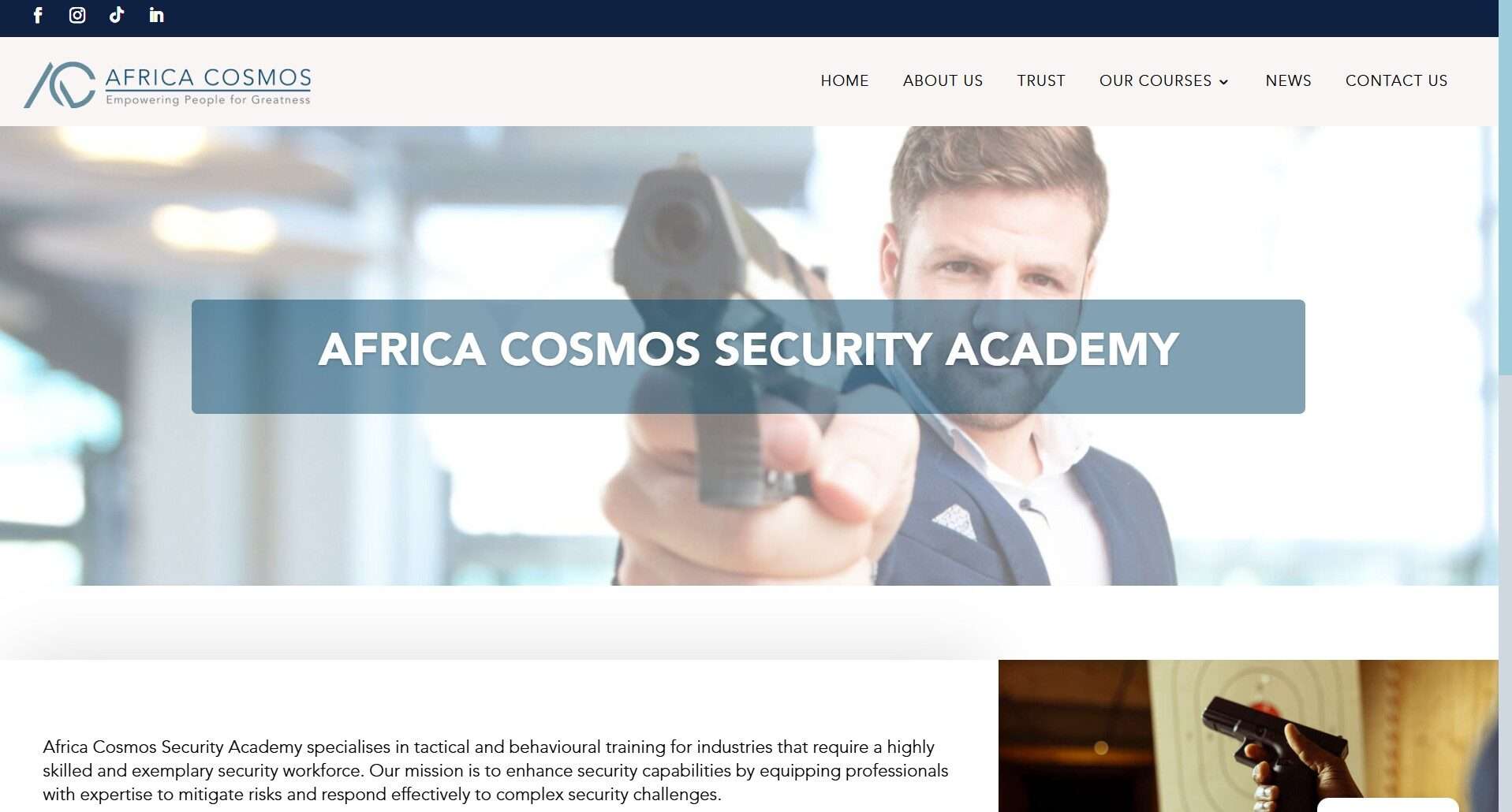Africa Cosmos Security Academy | Africa Cosmos